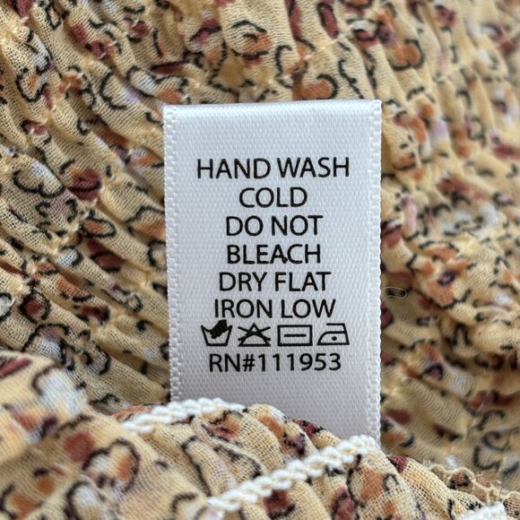 Active USA Womens Juniors Earthy Granola Crop Top Medium Cottage Milkmaid Fairy - Picture 5 of 7